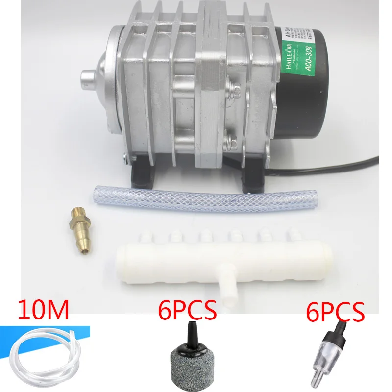 ACO-308Accessories Hailea ACO 208 308 318 кислородный насос высокой мощности AC Электромагнитный воздушный насос пруд с рыбой кислородный насос компрессор - Цвет: ACO-308Accessories