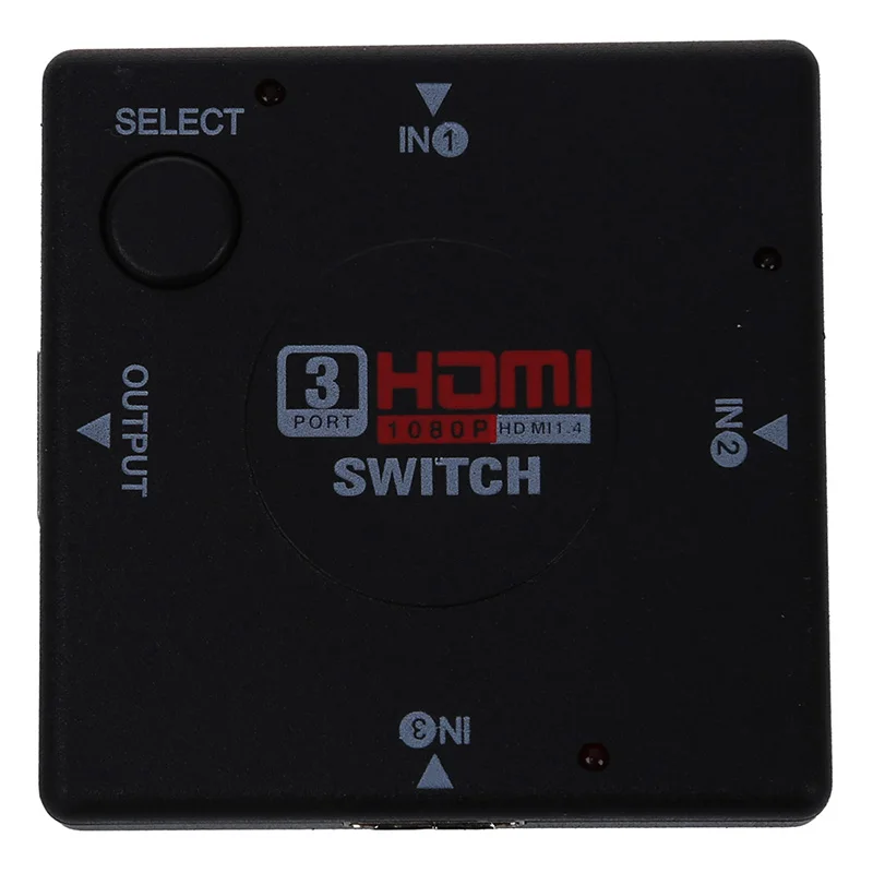 HDTV 1080P дисплей Видео DVD 3 порта HDMI коммутатор, переключатель