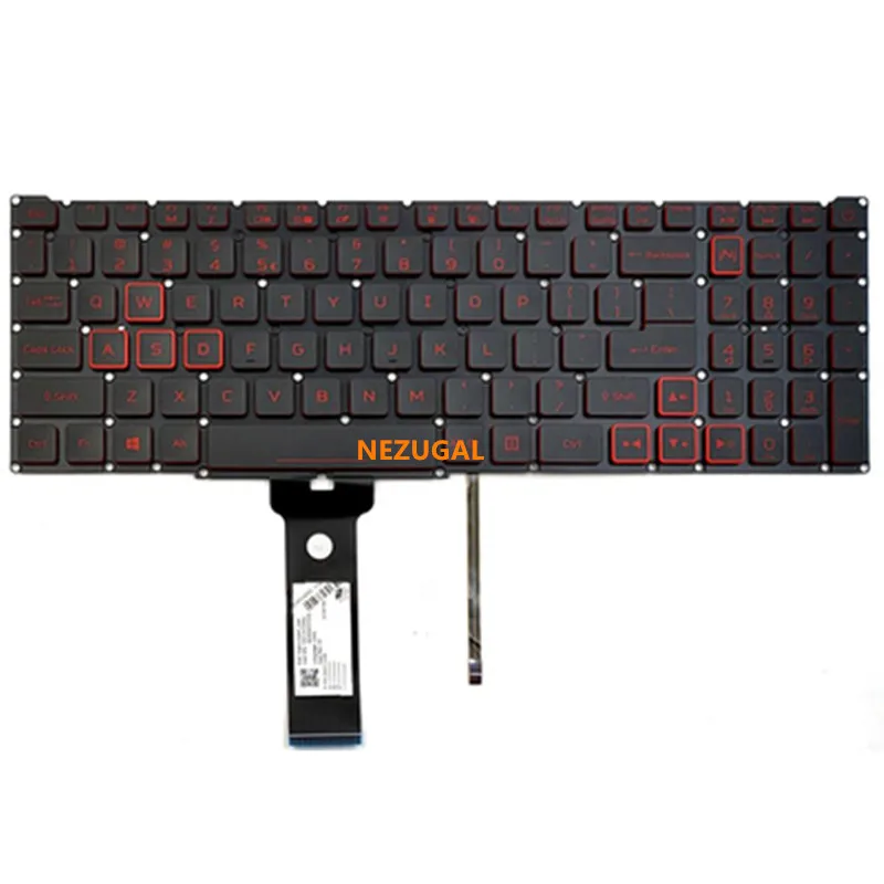 Tastiera Inglese Retroilluminata Per Acer Nitro 5 An515-55 Nitro 7 An715 51 An715-51 Lg5Pus Us