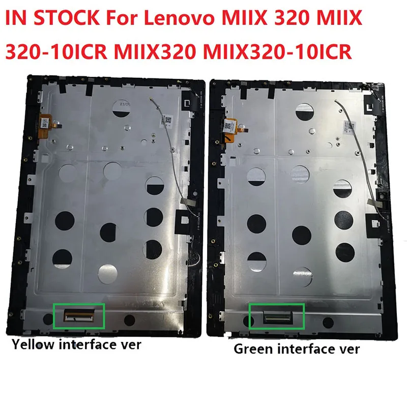 Per Lenovo Miix 320 Miix 320-10Icr Miix320 Miix320-10Icr Display Lcd Monitor Touch Panel Schermo Digitalizzatore Di Vetro Con Cornice