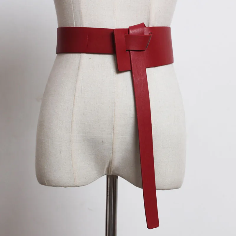 Роскошный дизайн для женщин завязанные поясные ремни модный широкий корсет женский кожаный пояс из полиуретановой кожи широкие пояса аксессуары
