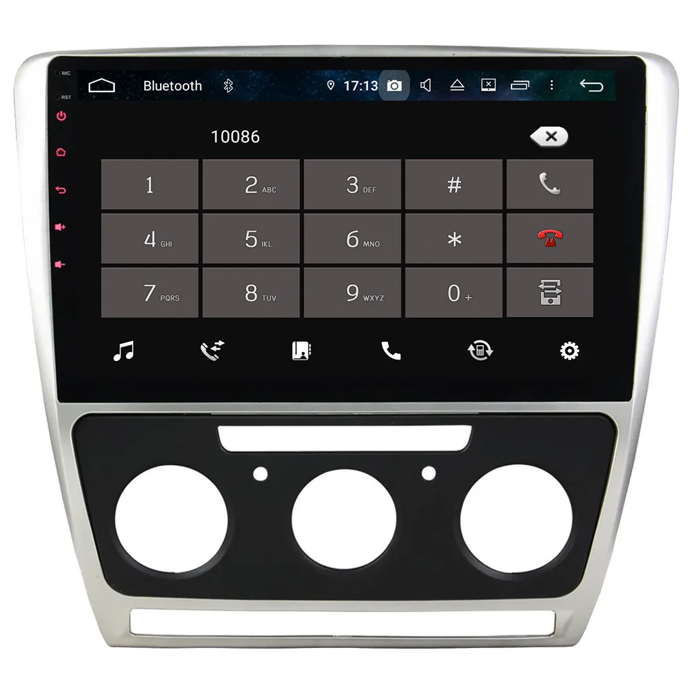 Klyde 10," ips 4G Android 9,0 Восьмиядерный 4 Гб ОЗУ 64 Гб ПЗУ DSP BT автомобильный DVD мультимедийный плеер стерео для Skoda Octavia 2007
