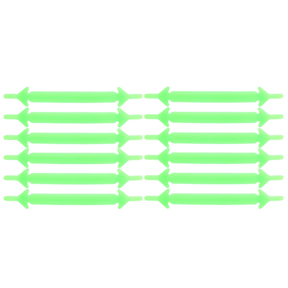12Pcs/Set Creative Shoelace Unisex Women Men Athletic Running No Tie Shoelaces Elastic Silicone Shoe Lace All Sneakers 9 Colors