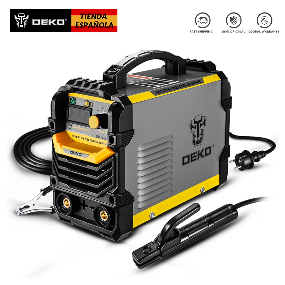 Achat DEKO DKA série IGBT onduleur 220V Machine de soudage à l arc MMA soudeuse pour le soudage et le travail électrique avec accessoires