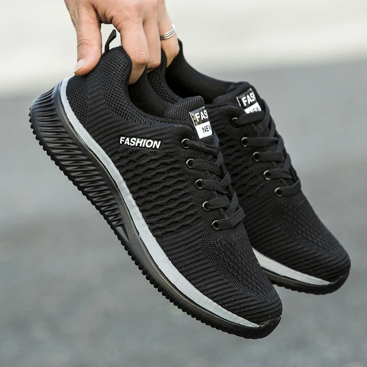 

2019 Men MEN'S SHOES Spring Athletic Shoes Trendy Shoes New Style Autumn Breathable Solid Color Shoes Low Top Men's Korean-style