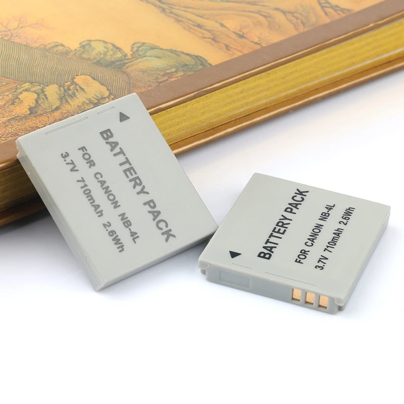 2PC Battery LANFULANG NB-4L Камера Батарея зум-объектив для Canon PowerShot SD1000 SD780IS SD940IS SD960IS SD1100IS SD1400IS - Цвет: 2PC Battery