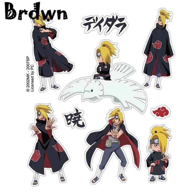 30 Adesivos Nuvens Naruto Shippuden - Akatsuki 8cm