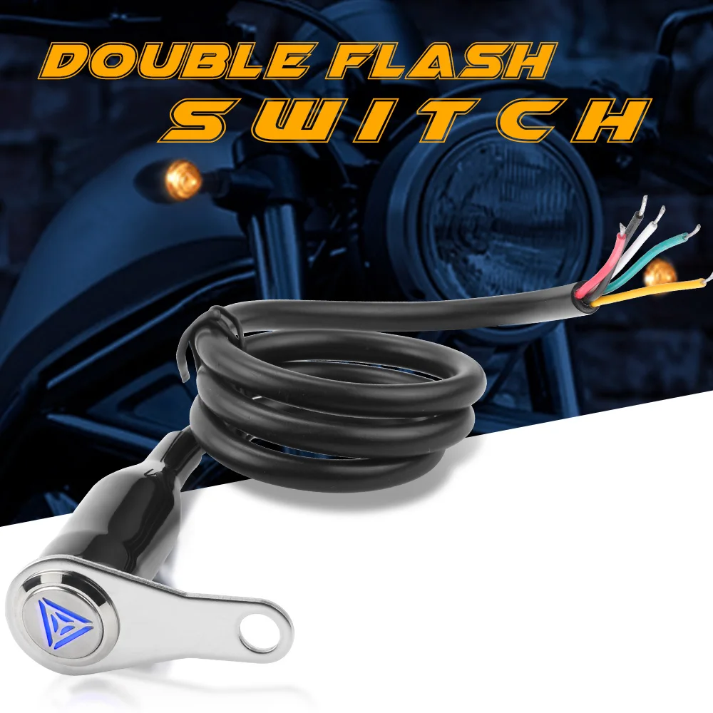 Motorcycle Handlebar Mount On-Off Button Switch Double Interruptor moto  Flash Dangerous Lamp Controller Switch Headlamp Parts - AliExpress