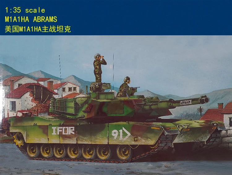 

TRUMPETER масштаб 00334, масштаб 1/35, M1A1HA ABRAMS, хобби, военная модель