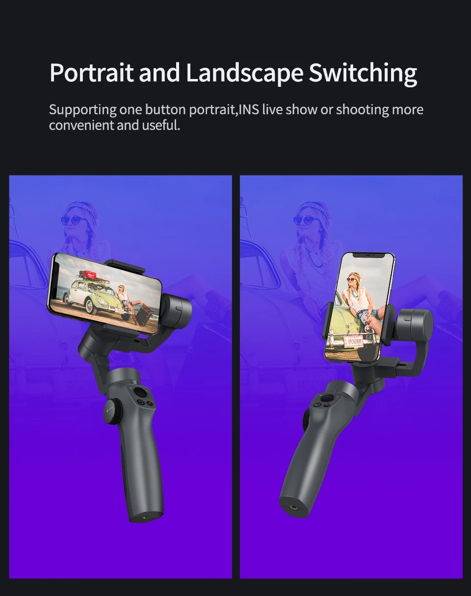 Funsnap ручной карданный стабилизатор Capture2 3 оси смартфон Gimbal стабилизатор комплект для IOS Android Gopro камера Прямая поставка