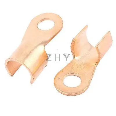 

2Pcs 1000A Open Copper Battery Crimp Terminal Wire Lugs 21mm Ring for 3/4 Stud