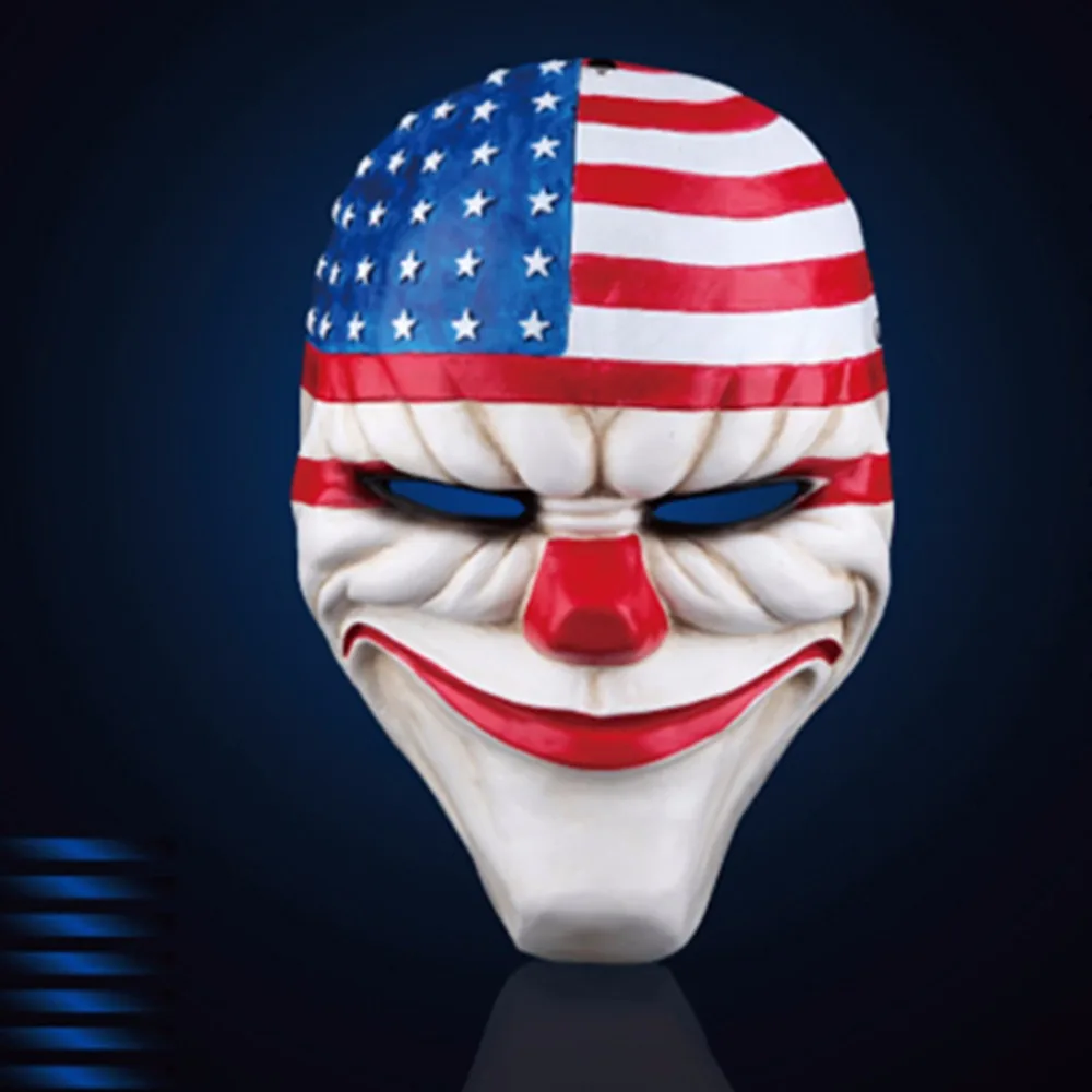 Маска Payday Реплика, Клоун Маска, для геймера и косплей фестиваль страшная маска Хэллоуин
