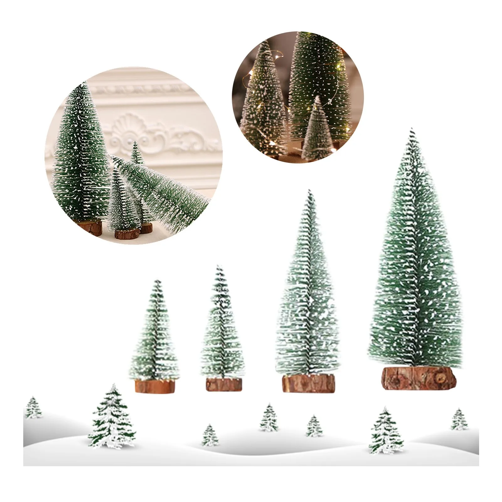 2022 Mini Christmas Tree Cedar Desktop Small Christmas Tree Desktop Window Display Table Christmas Gifts Christmas Decorations|Pendant & Drop Ornaments| - Aliexpress
