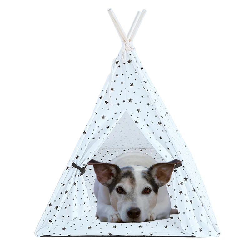 Foldable font b Pet b font Tent Cat Dog House Bed Puppy Teepee Sleeping Mat Outdoor