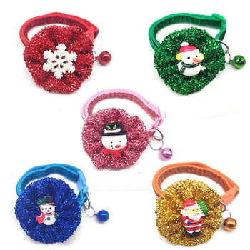 

1 Pcs Pet Dog Collar Accessories Christmas Design Puppy Dog Cat Personalized Collar For Small Medium Dog Pet Supplier