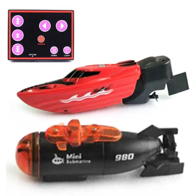 Electric Simulation Mini Submarine Model Toy Infrared Remote Control Three Channels Water Toy RC Boat Children Gift 1