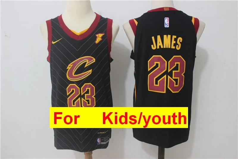 Розовый Кливленд Кевин любовь JR Smith Collin Sexton Леброн Джеймс баскетбольные майки для детей - Цвет: Розовый