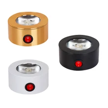 Светодиодный потолочный светильник на батарейках 5 Вт с креплением на поверхность COB с включением/выключением для шкафов, шкафов, витрины