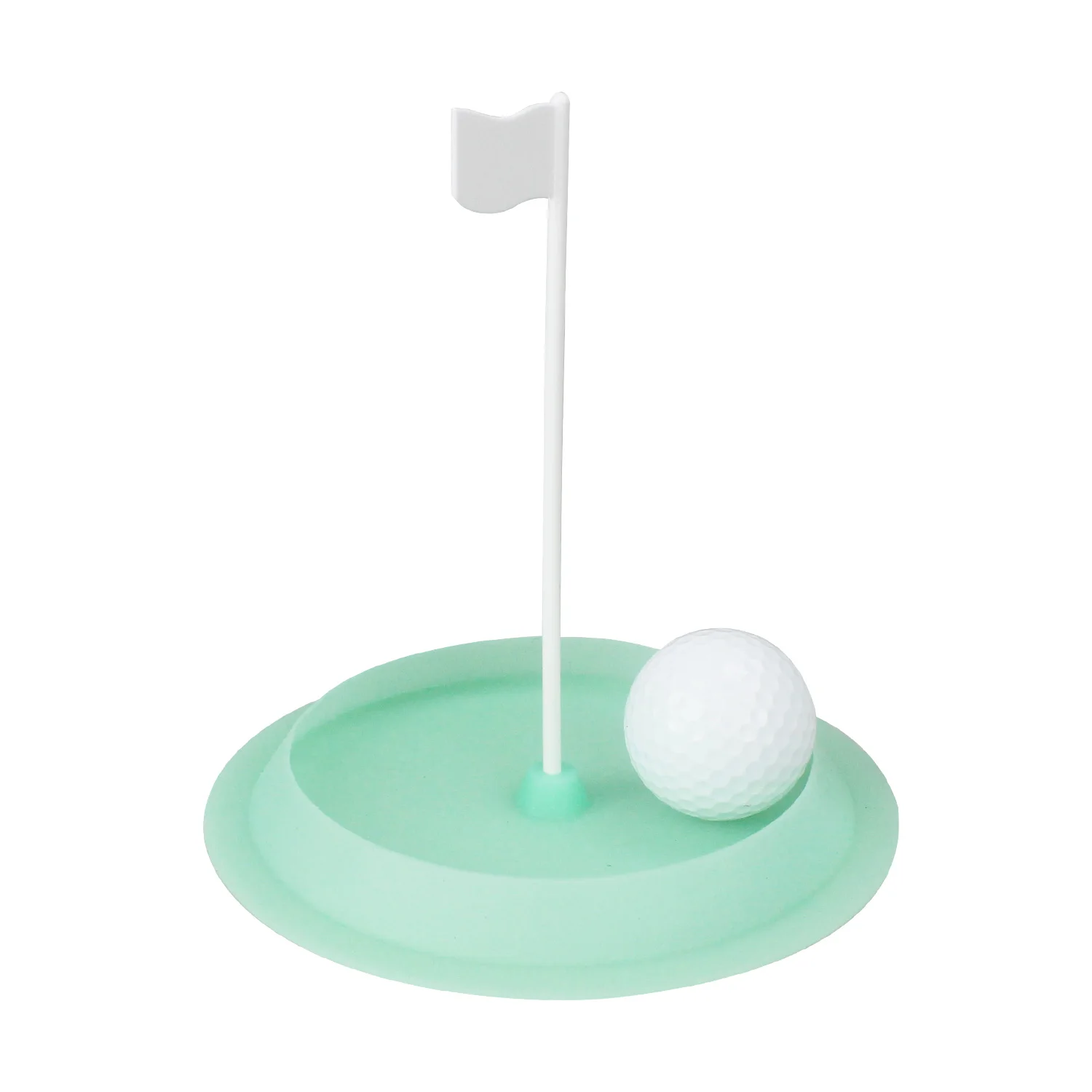 Soft Golf Practice Putting Cup Golf Putter Green Cup with Hole and Flag for Office/Outdoor/Indoor Practice Training Equipments