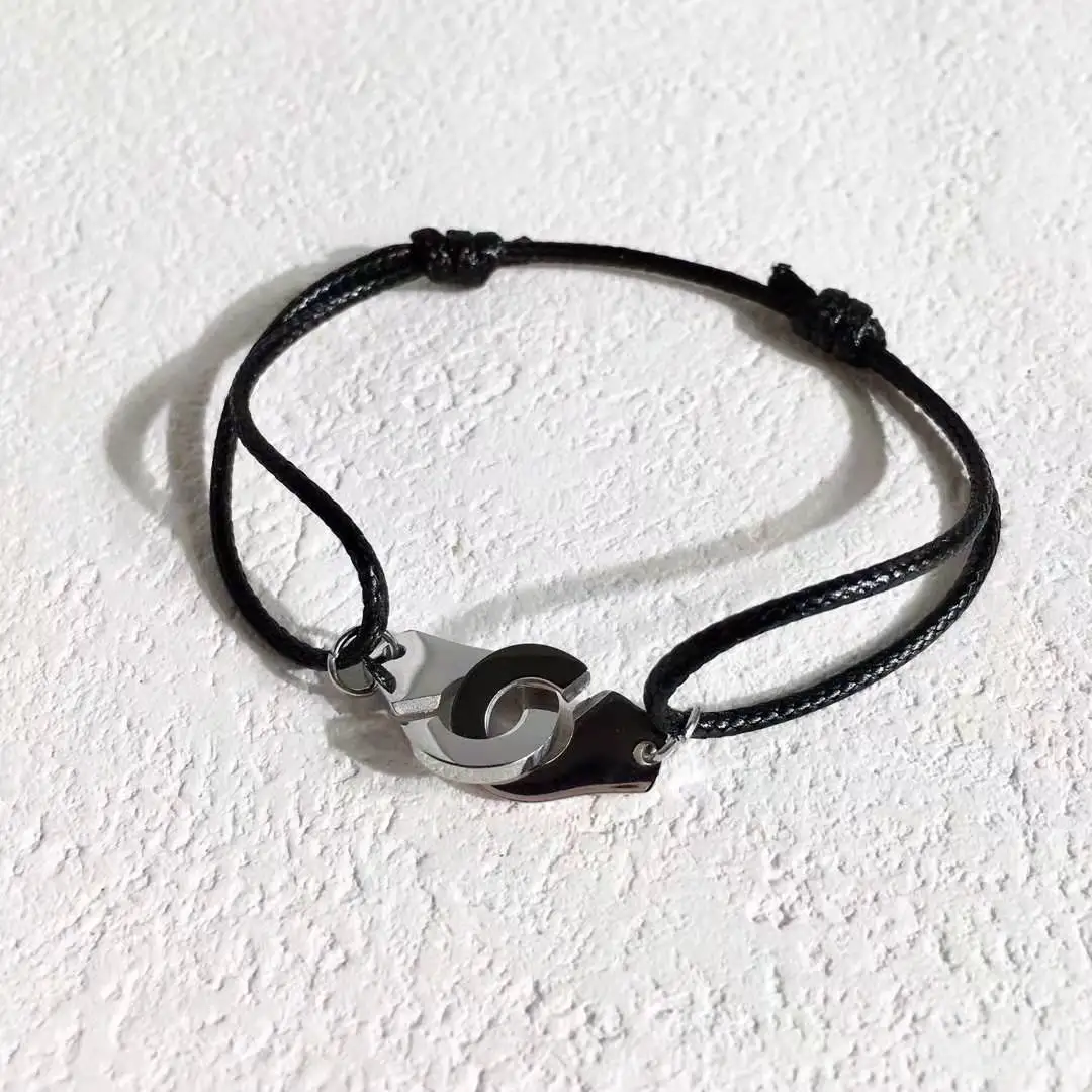 J. hangke, 20 цветов, регулируемый, homme, femme, bijoux, ювелирное изделие, 925 серебро, наручники, браслет для женщин, мужчин, веревка, роскошный бренд, браслеты