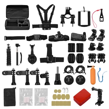 

50-in-1 Action Camera Accessories Kit Tripod Handheld Monopod for GoPro Hero 8 7 6 5 4 3+ Session 5 for DJI OSMO Xiaoyi Cameras