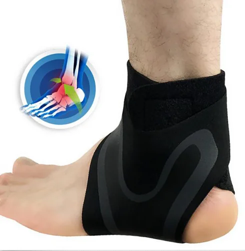 Left leg Фитнес лодыжки скобы для ступней растяжение поддержка бинт Achilles ремень травма боль обертывание защита - Цвет: Left leg