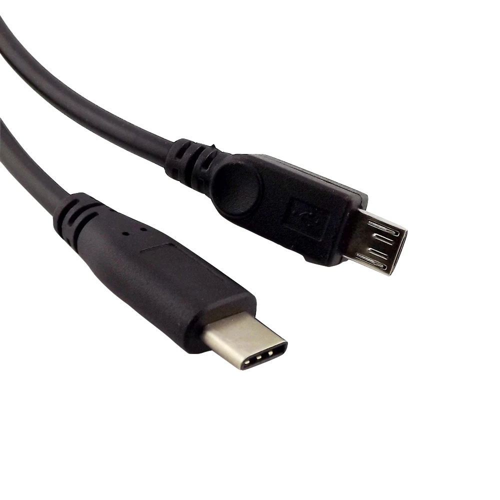 1х USB 2,0 type A Male to USB 3,1 type C Male и Micro USB B штекер зарядного устройства для передачи данных Y сплиттер адаптер кабель 35 см