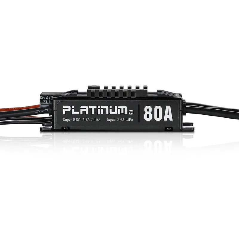 HOBBYWING Platinum Pro V4 80a 3-6 S Lipo Bec пустая форма Esc Бесщеточный для радиоуправляемого дрона самолета вертолета
