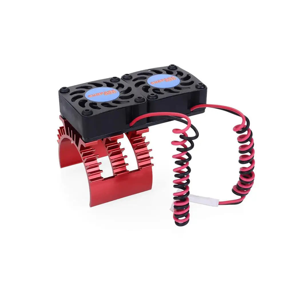 

Surpass Hobby Two Cooling Fan Motor Heat Sink With for 1/10 HSP Redcat Wltoy RC Car 540/550 3650 Brushless Brushed Motor