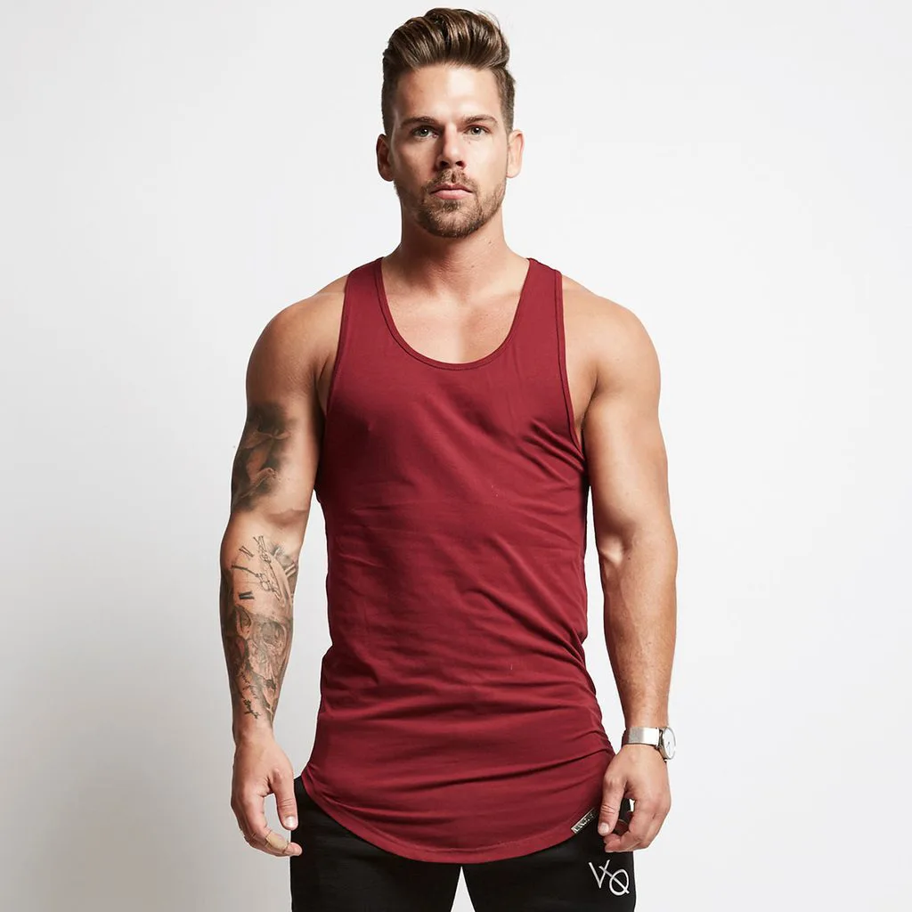

Muscle Brother Fitness Running Solid Color Vest AliExpress Sports Sleeveless Vest Pure Cotton