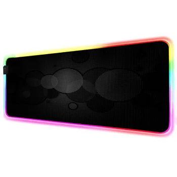 

Black Mouse Pad RGB Gamer Accessories Large LED MousePad XXL Gaming Desk Mats 90x40cm/80x30cm PC Desk Play Mat with Backlit
