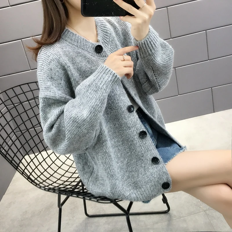 ^*Best Offers 12281 # 329 (3 8 no. 1) make the new knitting cardigan 46 female loose solid color sweater coat ^*Best Offers 12281 # 329 (3 8 no. 1) make the new knitting cardigan 46 female loose solid color sweater coat