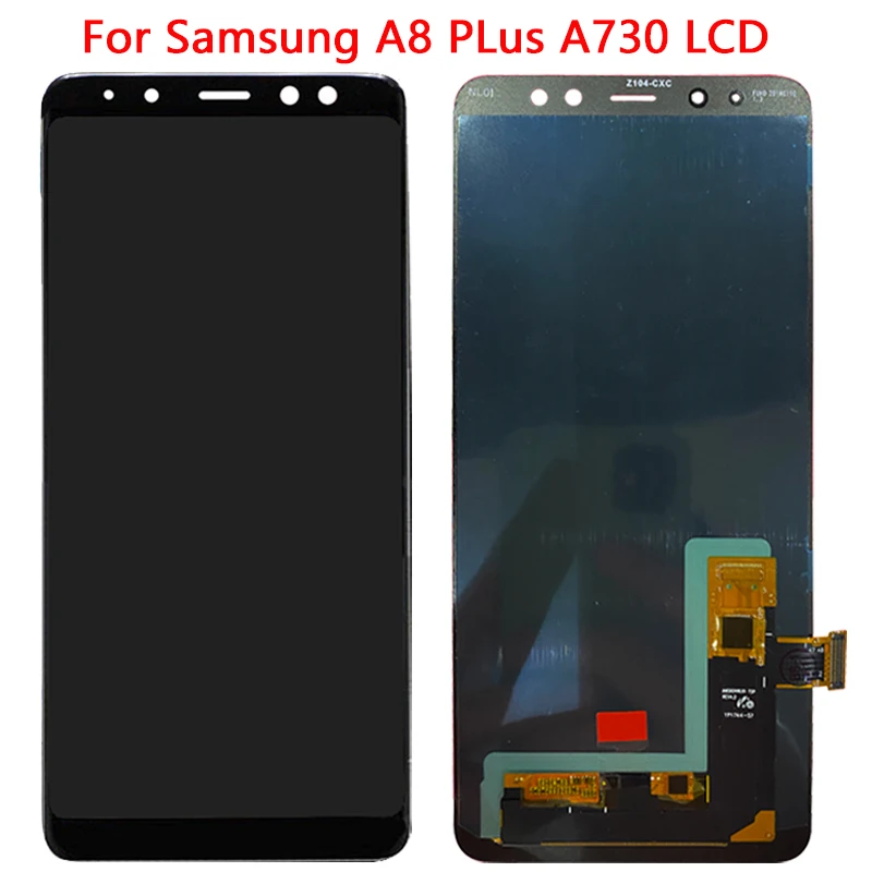 Сменный сенсорный ЖК экран AMOLED для Samsung A8 Plus 2018|Экраны мобильных телефонов| |