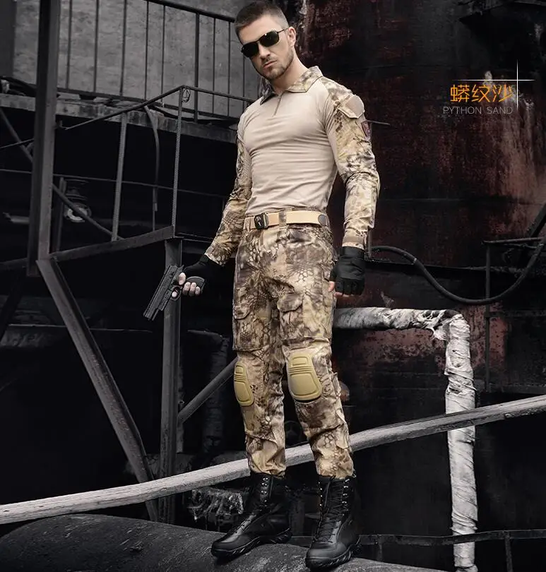 Унисекс, камуфляжная форма Frogman, военная, боевая, камуфляжная одежда, для охоты, стрельбы, CS Ghillie, костюм