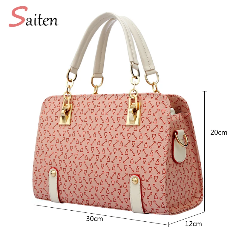 

Fashion Women Handbags PU Leather Totes Bag Top-handle Embroidery Crossbody Bag Shoulder Bag Lady Simple Style Hand Bags