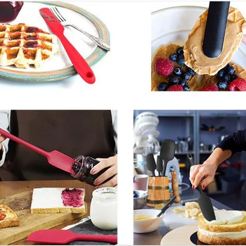 

9 PCS Spatula Set Kit Silicone DIY Multifunction Decorating Spatulas Pizza Scraper Icing Spatula for Home Bakery