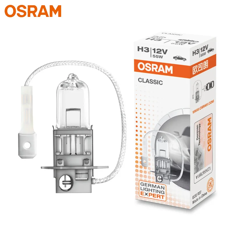 OSRAM H1 H4 H3 H7 12V Standard Lamp White Light Original Headlight Auto Fog Lamp 55W 9003 HB2 Car Halogen Bulb OEM Quality (1pc)