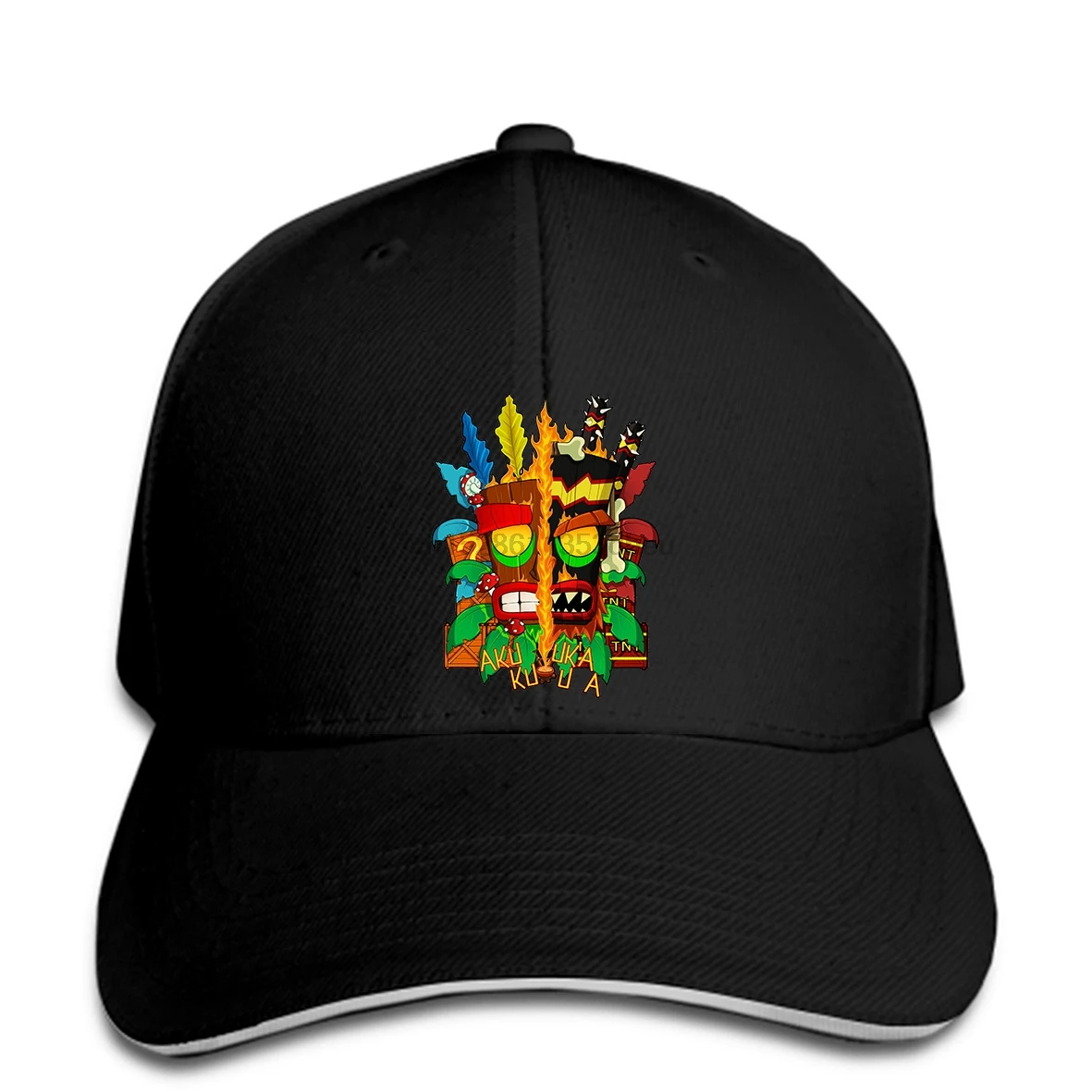 Crash Bandicoot Aku Uka бейсбольная кепка для мужчин на заказ Кепка snapback