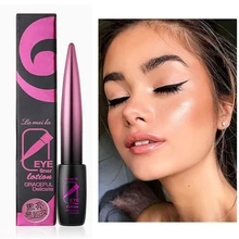 Черная Подводка для глаз, жидкая Водостойкая Подводка для глаз, карандаш для макияжа, стойкий, быстро сохнет, женский корейский макияж