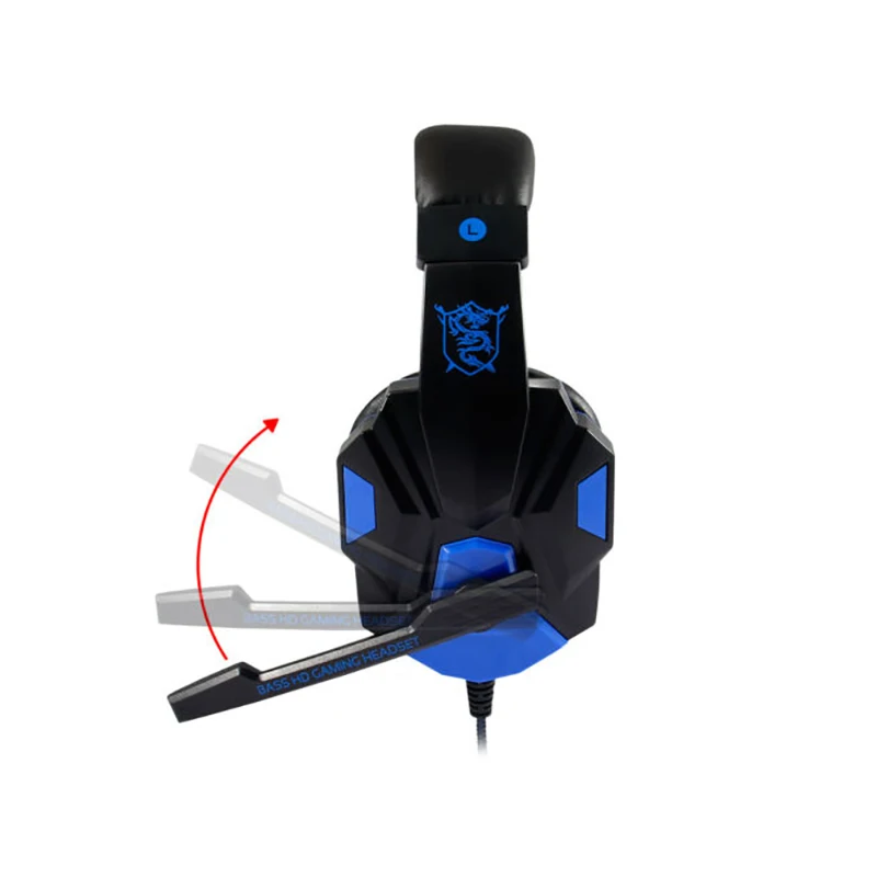 Gaming Headset Noise Cancelling Mic LED Lights Stereo surround Wired Gaming Headset for PS4 Xbox One Nintend Switch iPad PC