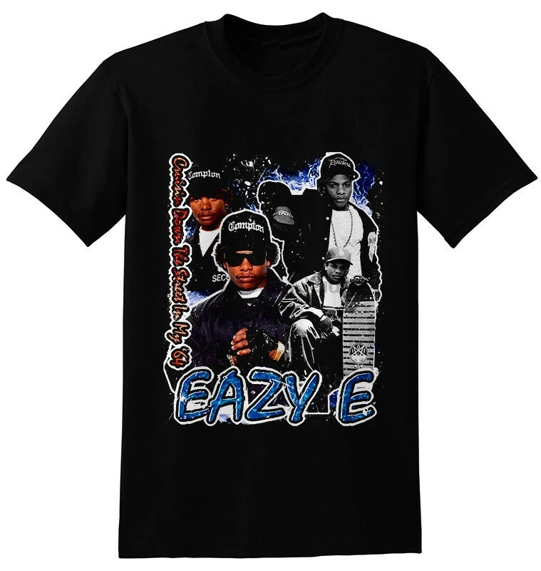 Eazy E Rap хип хоп Винтаж короткий рукав черная футболка S-3XL аниме мякоть фантастика |