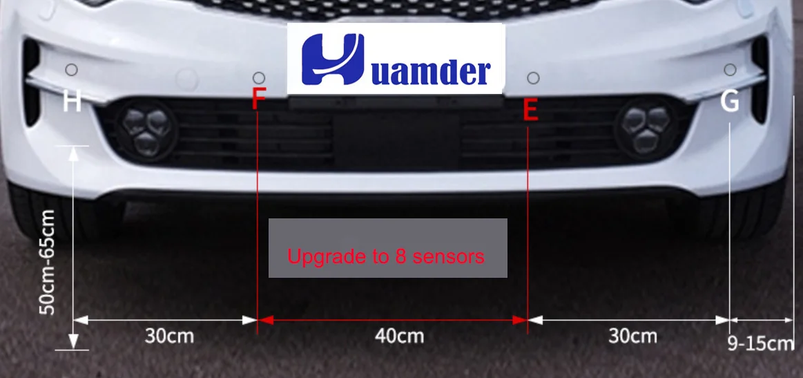 Автомобильная система датчиков для парковки 8 сенсоров передний и задний датчик 8 парковочных комплектов цветной ЖК-дисплей