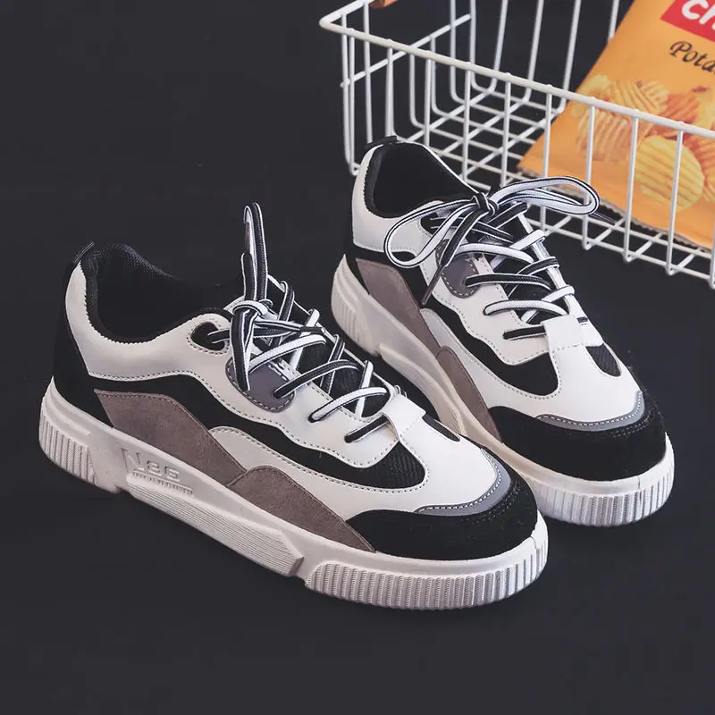 Unisex Sneakers Vulcanized-Shoes Women Spring/autumn Luminous Microfiber