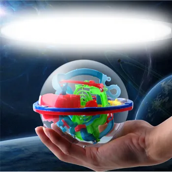 

100 Optical Card 3D Puzzle Ball Magic Intellect Ball Toys Gifts Puzzle Balance Logic Ability Game For Children Adults