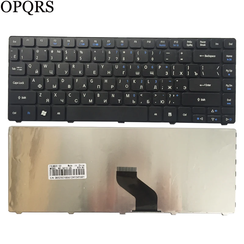 Русская клавиатура для ноутбука Acer Aspire 4743 4743G 4743Z 4743ZG 4535 4535G задняя идентификация