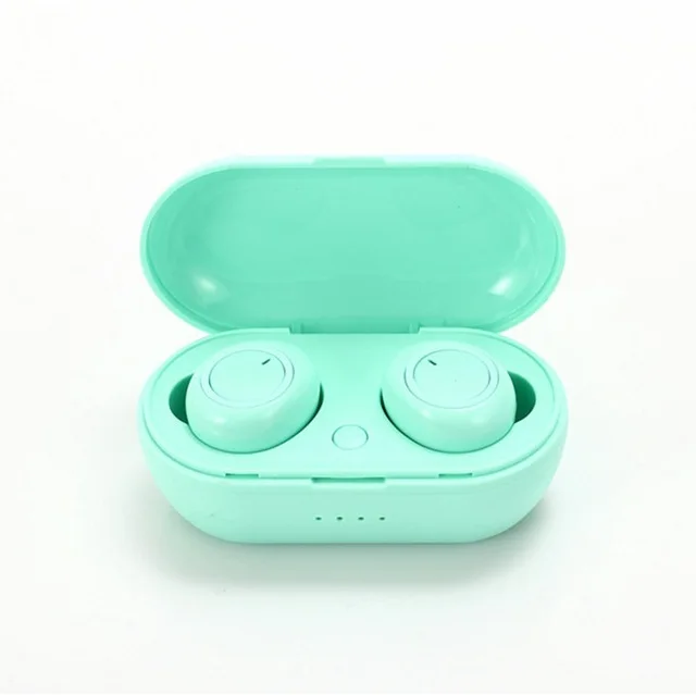 Y50 TWS Bluetooth Earphones Wireless Headphones Smart Touch Control HD Stereo Headsets Sport V5.0 Earbuds With Mic Charing Box Y50 green