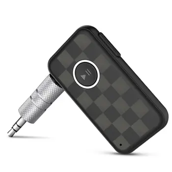 

BT 5.0 Mini Wireless Music Audio Receiver Adapter for Car Hands-Free Calls Better Music Listening 3.5mm Stereo Output