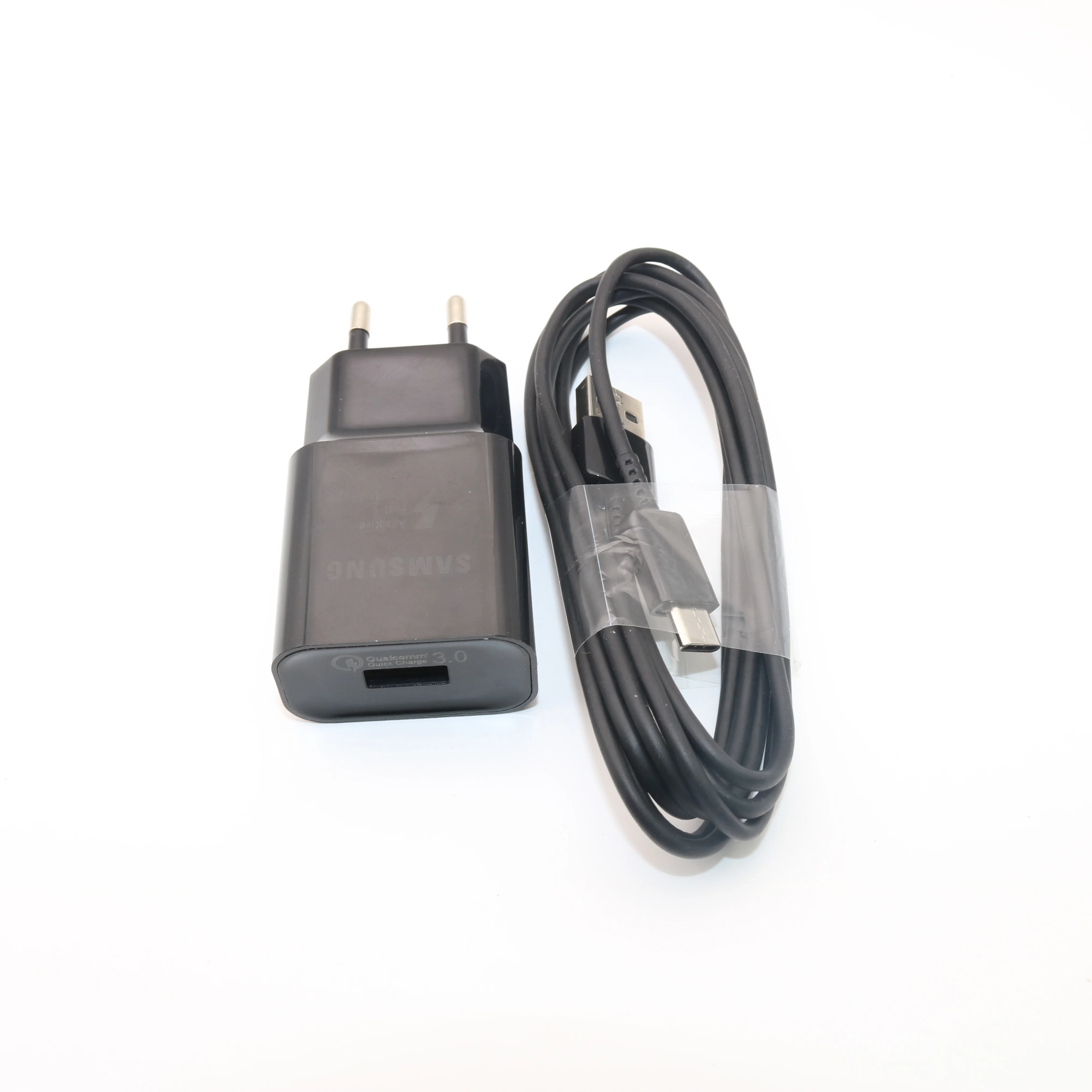Samsung Оригинальное Адаптивное быстрое зарядное устройство USB быстрый адаптер 1,2/1,5 M type C кабель для Galaxy S8 S9 Plus Note 8 9 A3 A5 A7 - Тип штекера: Add 2m Cable