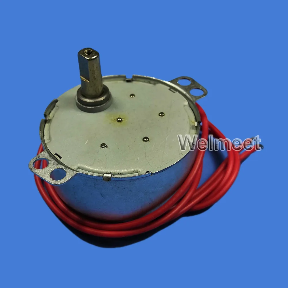 AC5V 6V 9V 12V 24V 110V 220V TYC пластиковый редуктор синхронный мотор-редуктор двойной плоский нарезающий вал