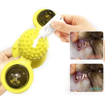 

Windmill Cat Toy Educational Kitten Scratching Pet Play Game Tickle Whirling With Led Ball Teasing Interactive Turntable Soft